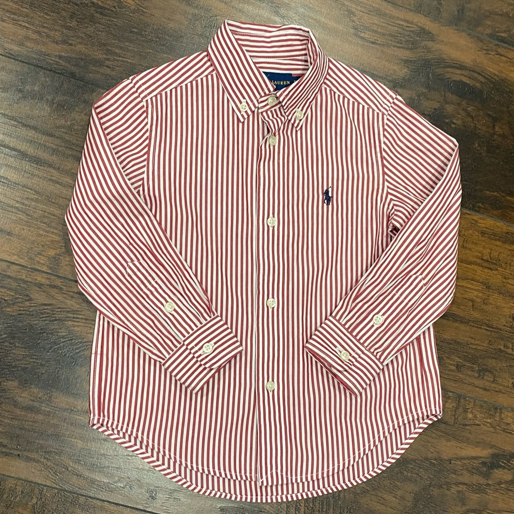 Ralph Lauren Striped Cotton Poplin Shirt 3/3T